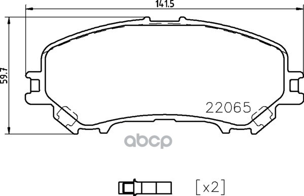 Колодки Тормозные Дисковые | Перед | NISSHINBO арт. NP2078