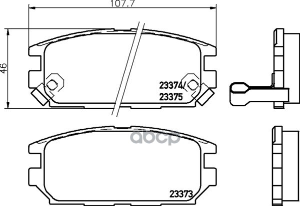 Колодки Тормозные Дисковые | Зад | NISSHINBO арт. NP3034