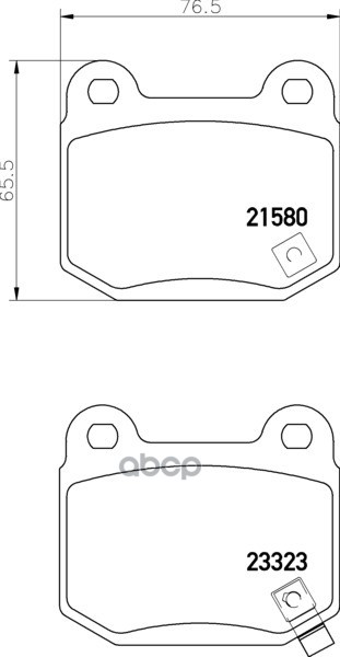 Колодки Тормозные Дисковые | Зад | NISSHINBO арт. NP3035