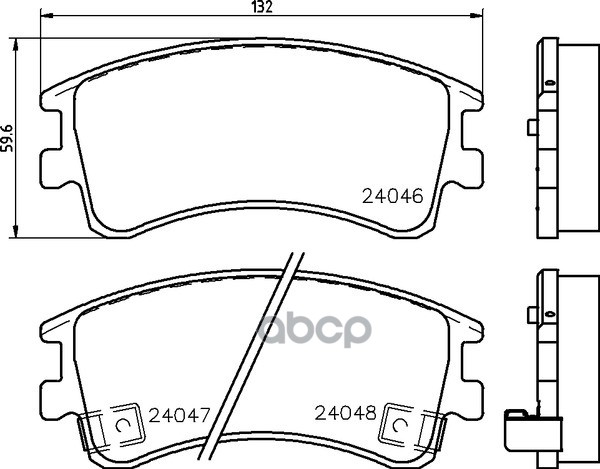 Колодки Тормозные Дисковые | Перед | (Pf-5526) NISSHINBO арт. NP5007