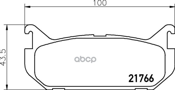 Колодки тормозные дисковые задн.626 IV (GE)  626 IV Hatchback (GE)  MX-6 (GD)  MX-6 (GE)  XEDOS 6 (C NISSHINBO арт. np5019