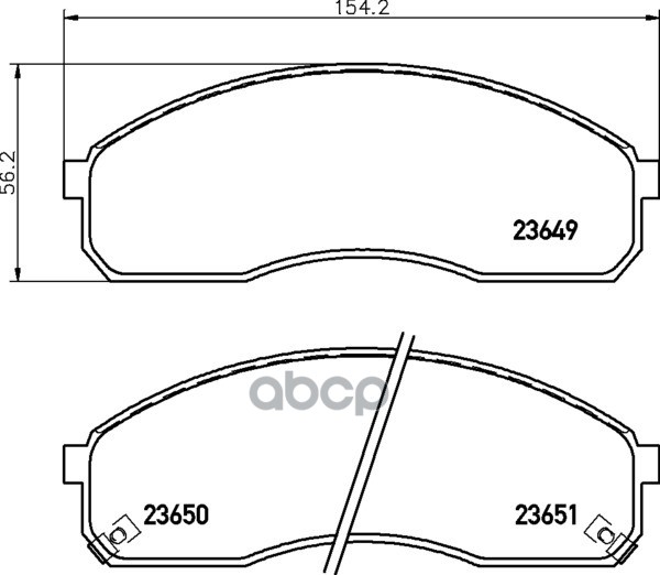 Колодки Тормозные Дисковые | Перед | NISSHINBO арт. NP6017