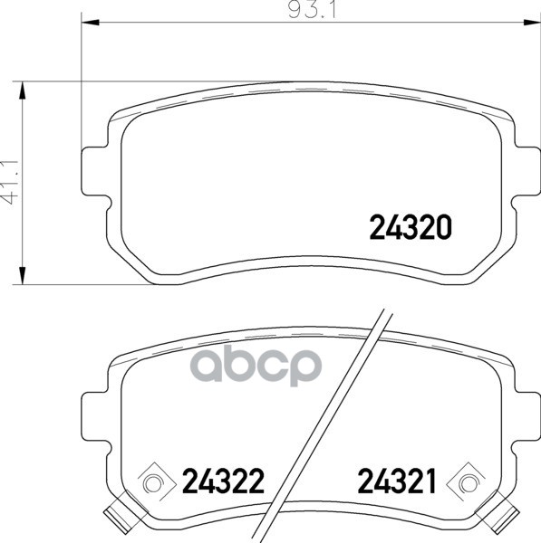 Колодки тормозные дисковые зад NISSHINBO арт. NP6025