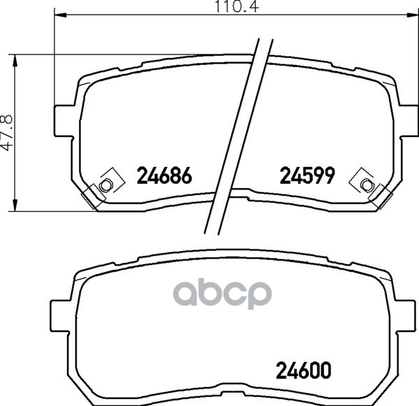 Колодки тормозные дисковые, задние, HYUNDAI H-1 Cargo (TQ)/ix55, KIA CARNIVAL/GRAND CARNIVAL III (VQ)/CARNIVAL II (GQ)/SORENT...