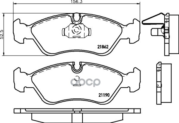Колодки Тормозные Дисковые | Перед | (Pf-0031) NISSHINBO арт. NP6043