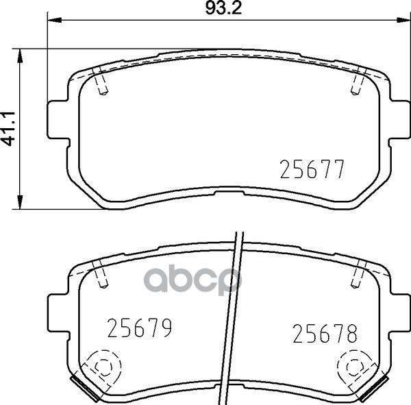Колодки Тормозные Дисковые | Зад | NISSHINBO арт. NP6097