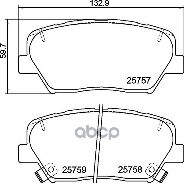 Колодки Тормозные Дисковые | Перед | NISSHINBO арт. NP6113