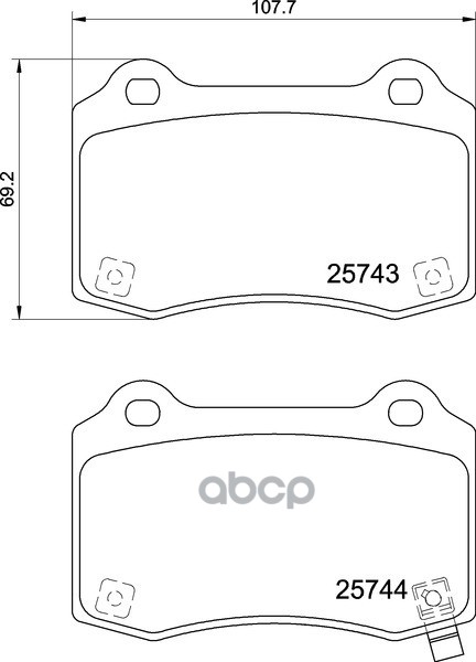 Колодки Тормозные Дисковые | Зад | NISSHINBO арт. NP6124