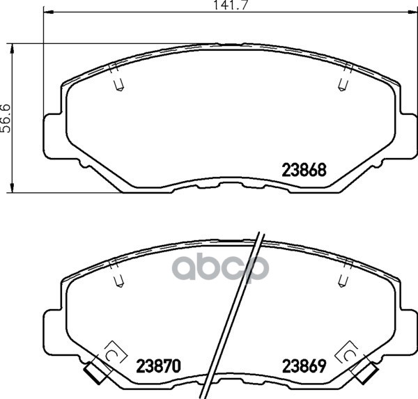Колодки тормозные дисковые передн.ACCORD Coupe (CM)  ACCORD VII (CL  CN)  ACCORD VII (CM)  ACCORD VI NISSHINBO арт. np8004