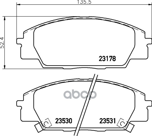 Колодки Тормозные Дисковые | Перед | (Pf-8423) NISSHINBO арт. NP8019