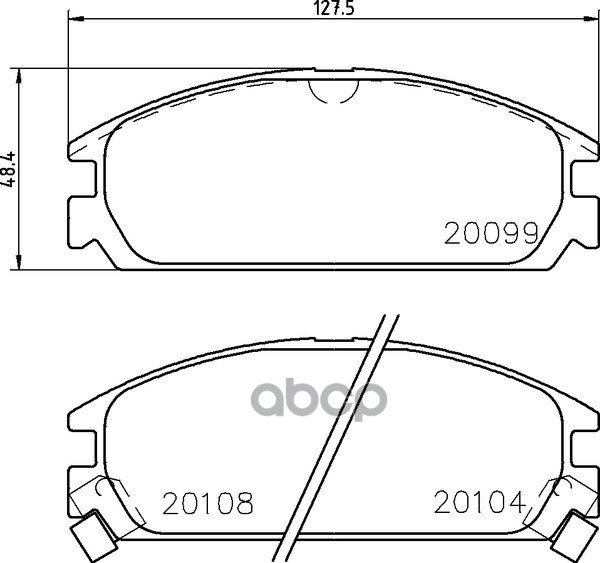 Колодки Тормозные Дисковые | Перед | (Pf-8127) NISSHINBO арт. NP8020