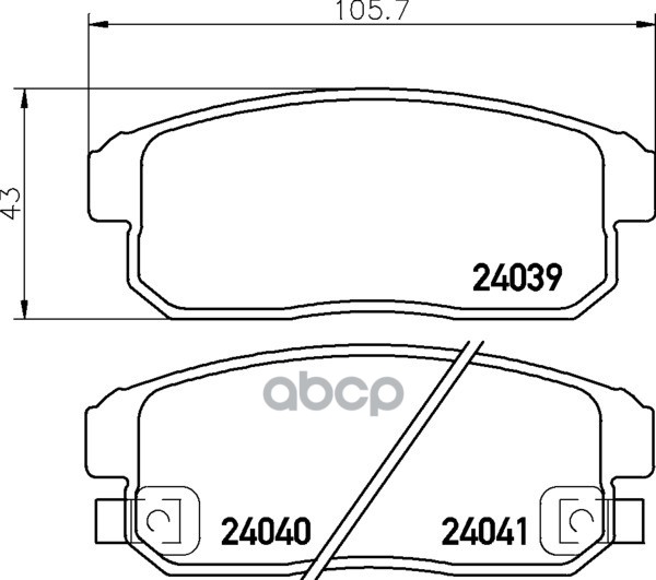 Колодки Тормозные Дисковые | Зад | (Pf-2467) NISSHINBO арт. NP9015