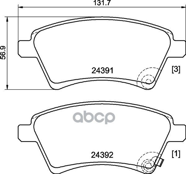 Колодки Тормозные Дисковые | Перед | NISSHINBO арт. NP9017