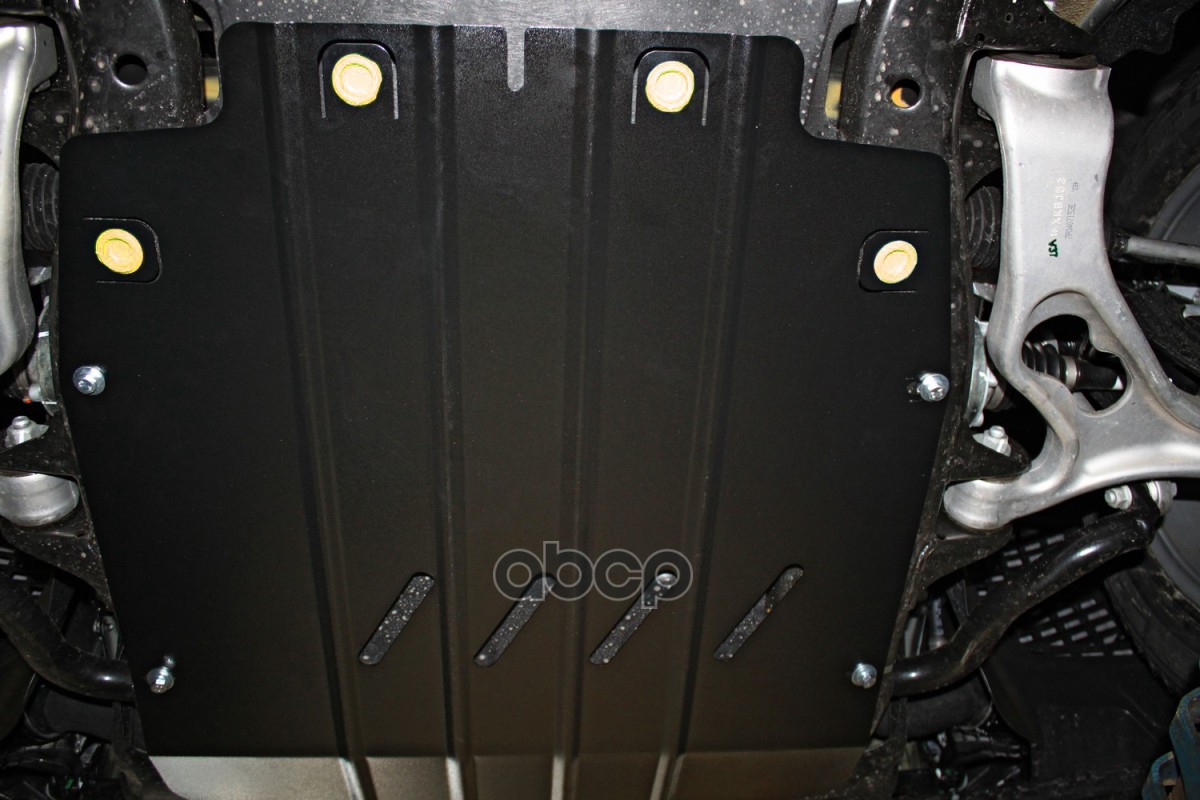 Защита картера для VW Touareg (2003-2017) 3,2/3,6 бензин, 2,5/3,0 дизель АКПП / Фольксваген Туарег NLZ арт. NLZ.51.01.020 NEW