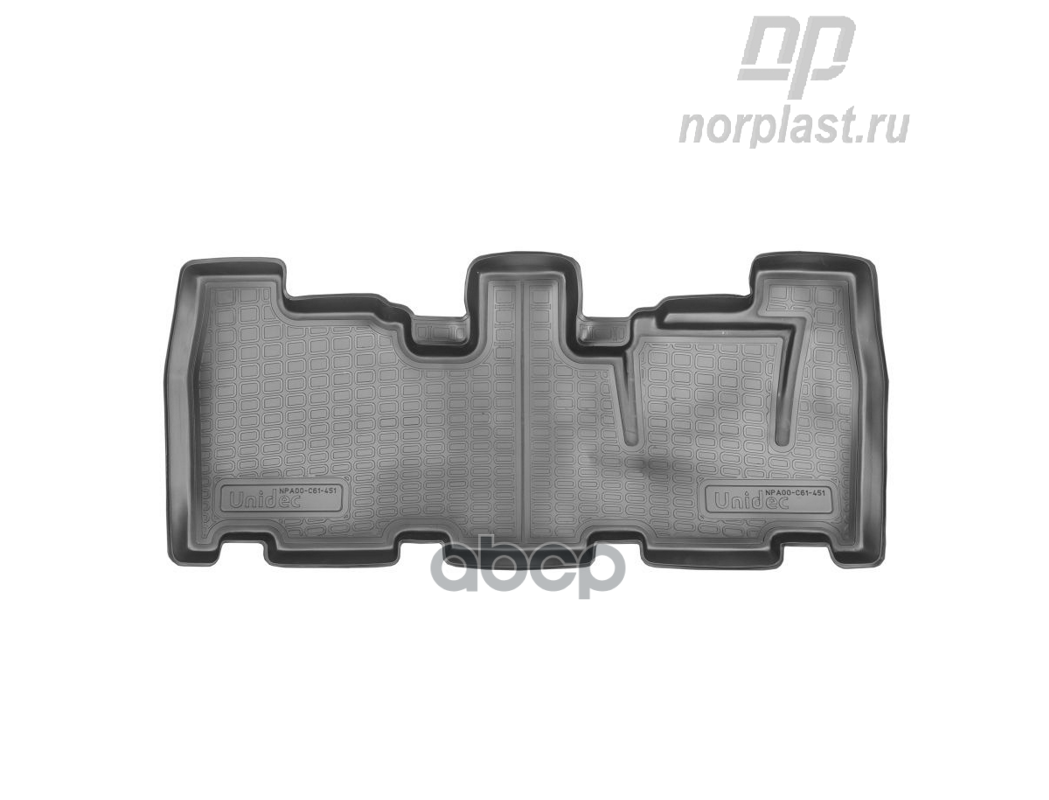 Коврики салонные для Nissan Pathfinder (2004) (3 ряд) NORPLAST арт. npa00-c61-451