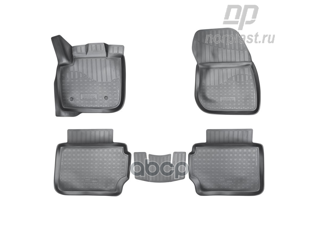 Коврики салонные для Ford Mondeo V 3D (2015) Ford Fusion III 3D (2012) NORPLAST арт. npa11-c22-500