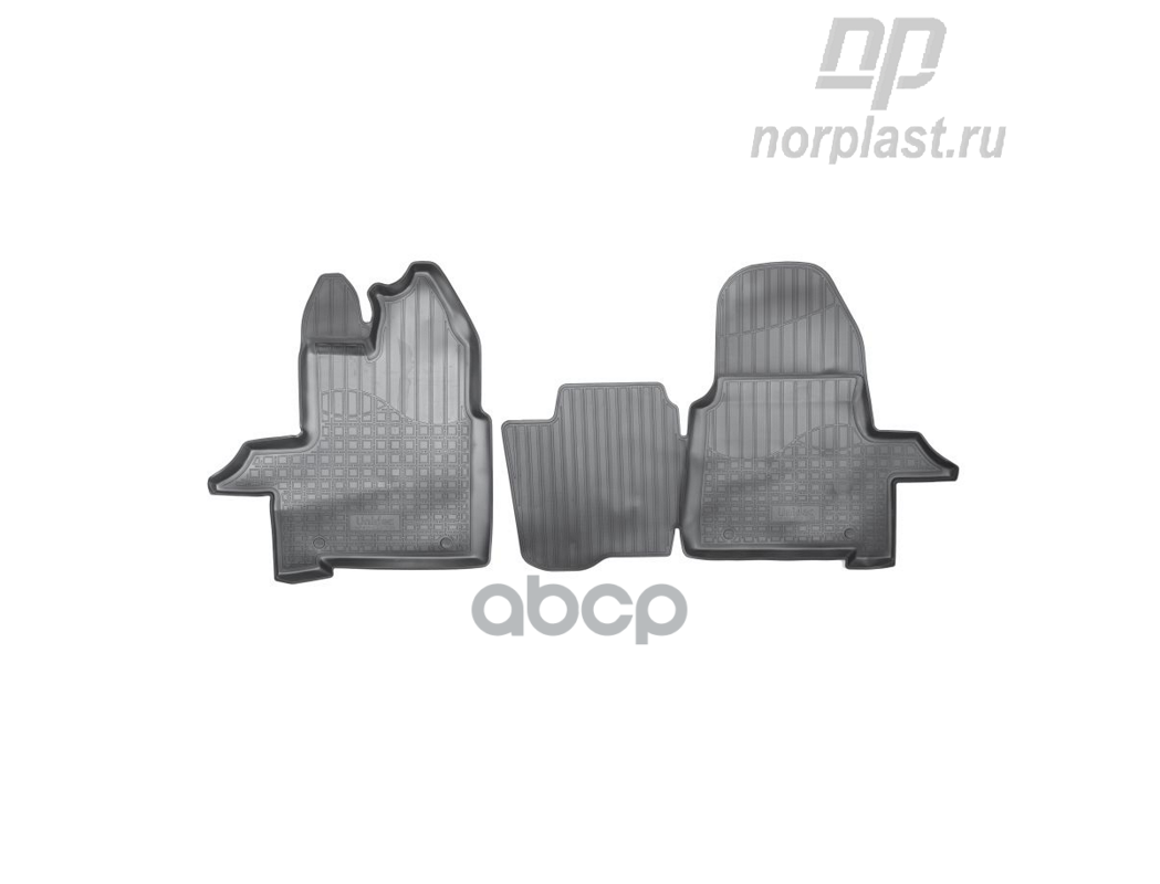 Коврики салонные для Ford Transit (2014) (пер) NORPLAST арт. npa11-c22-730
