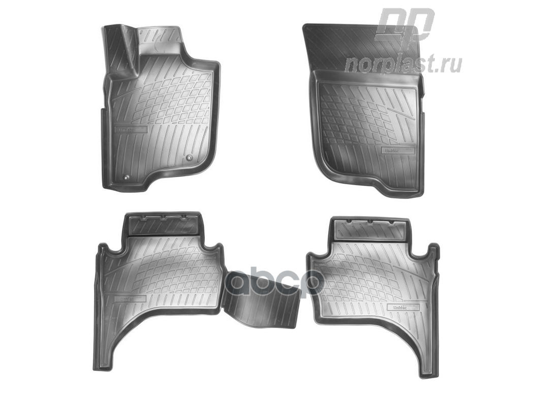 Коврики салонные для Mitsubishi L200 V 3D (2015) NORPLAST арт. npa11-c59-335