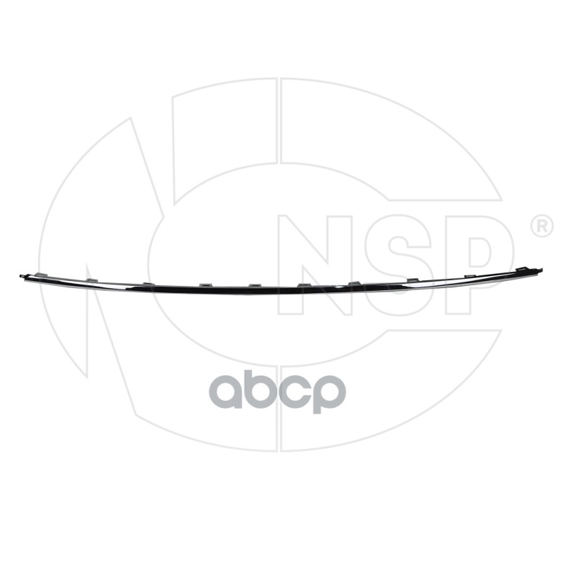 Молдинг бампера заднего центральный VOLKSWAGEN Polo V sedan (15-20) (хром) NSP арт. nsp086rf853835a