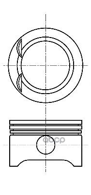 Поршень В Компл Opel Corsa B 1.0I 12V 11/96-09/00 NURAL арт. 87-102700-00