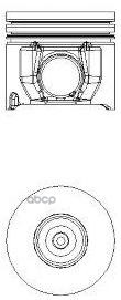 Поршень Двс Ford Transit 2.4Tdi =89.9 2.5X2x4 +1.00 99> NURAL арт. 87-113511-10