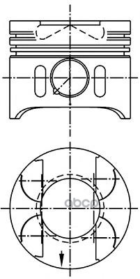Поршень Dm.88.00x2.5x2.0x3.0 +0.50  Цена За 1 Шт NURAL арт. 87-117907-20