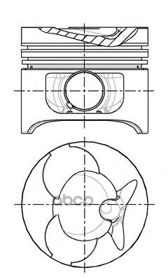 Поршень В Компл.  Merc.benz NURAL арт. 87-743100-10
