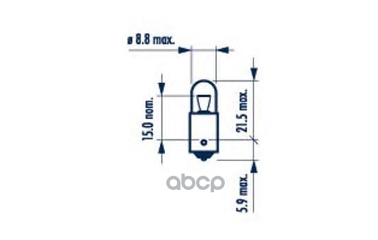 Лампа Сигнальная T4w 24V 4W( 1 Шт.) Narva арт. 17141