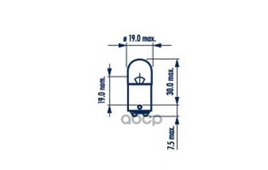 Лампа R5W 24V BA15d NVA CP Narva арт. 17182