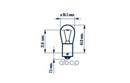 Лампа Py21w 24V-21W (Bau15s) (Вибростойкая) Hd Narva арт. 17649