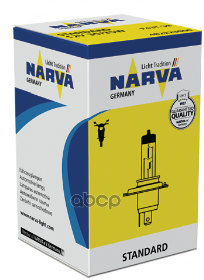 Лампа Галогенная Для Мототехники H4 12V 35/35W P43t Narva арт. 48222
