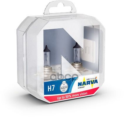 Лампа H7 Range Power 50+ 12V 55W (к-кт 2шт в пласт. уп.) 483392100 Narva арт. 483392100