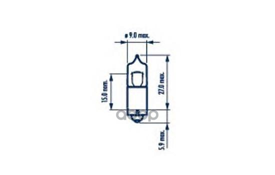 Лампа Галогенная 10Шт В Упаковке H6w 12V 6W Bax9s Narva арт. 68161
