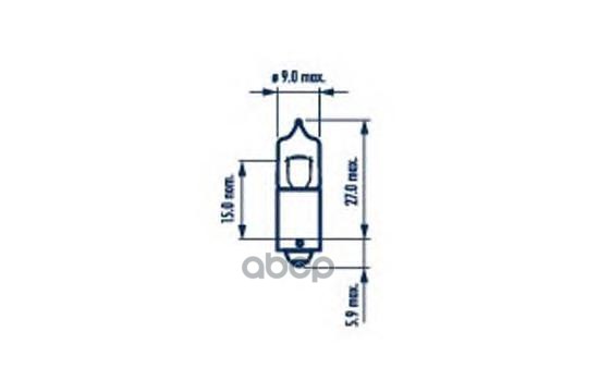 Лампа H6W BAX9s Long Life 12V 68162 NVA CP Narva арт. 68162