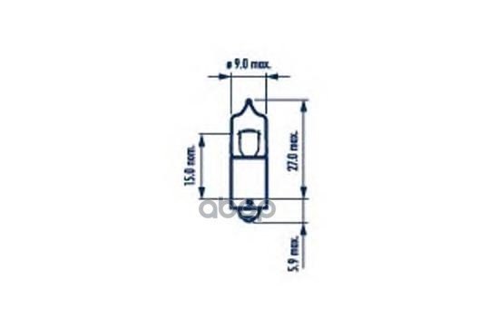Лампа H6w Rpb 12V 6W Bax9s Nva Cp Narva арт. 68163