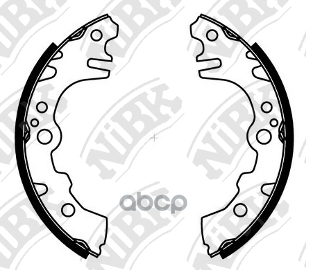 Колодки тормозные барабанные NiBK арт. FN0042