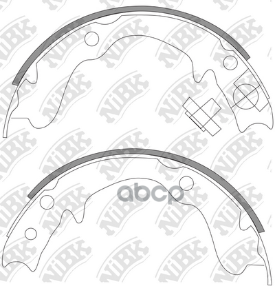 Колодки тормозные барабанные NiBK арт. FN0569
