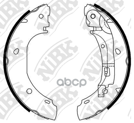 Колодки тормозные барабанные NiBK арт. FN0585