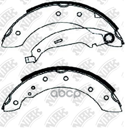 Колодки тормозные барабанные NiBK арт. FN0602