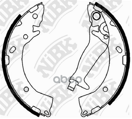 Колодки тормозные барабанные HYUNDAI GETZ 05-10 203x32mm FN0609 NiBK арт. FN0609