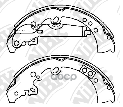 Колодки тормозные барабанные NIBK FN0620 NiBK арт. FN0620