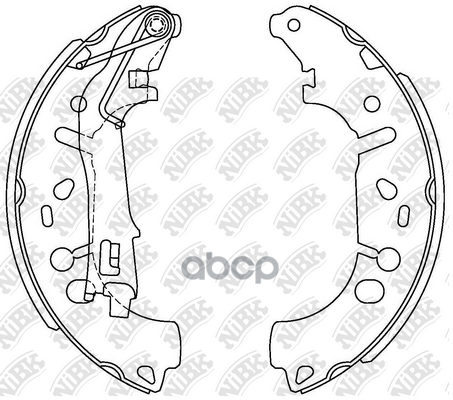 Колодки тормозные барабанные OPEL CORSA 1.2 2006 -   OPEL CORSA 1.4 2006 -   OPEL CORSA 1.4 2010 - NiBK арт. fn0624