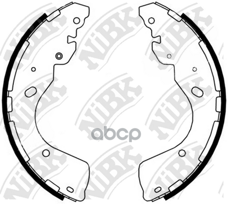 Колодки тормозные барабанные FN0637 NiBK арт. FN0637