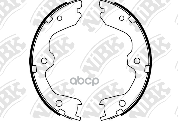 Колодки тормозные барабанные NISSAN TEANA 2008-2013 FN0643 NiBK арт. FN0643