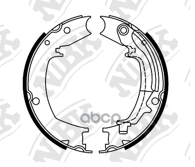 Колодки тормозные барабанные NiBK арт. FN0644