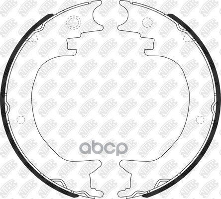 Колодки тормозные барабанные NiBK арт. FN0651