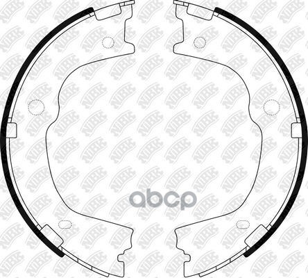 Колодки тормозные барабанные NiBK арт. FN0664