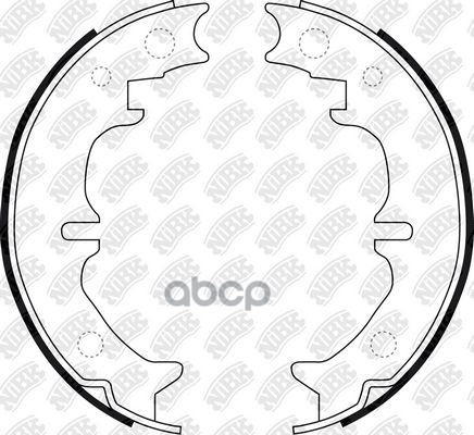 Колодки Тормозные Барабанные [Ps] Toyota Mark2 88-01 / Chaser 96-01 NiBK арт. fn0669