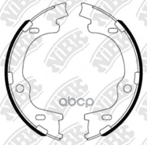 Колодки тормозные барабанные NiBK арт. FN11006