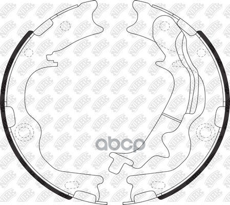 Колодки тормозные барабанные HYUNDAI ix35 2.0 2010 -   HYUNDAI TUCSON 2.0 2010 -   HYUNDAI TUCSON 2. NiBK арт. fn11009